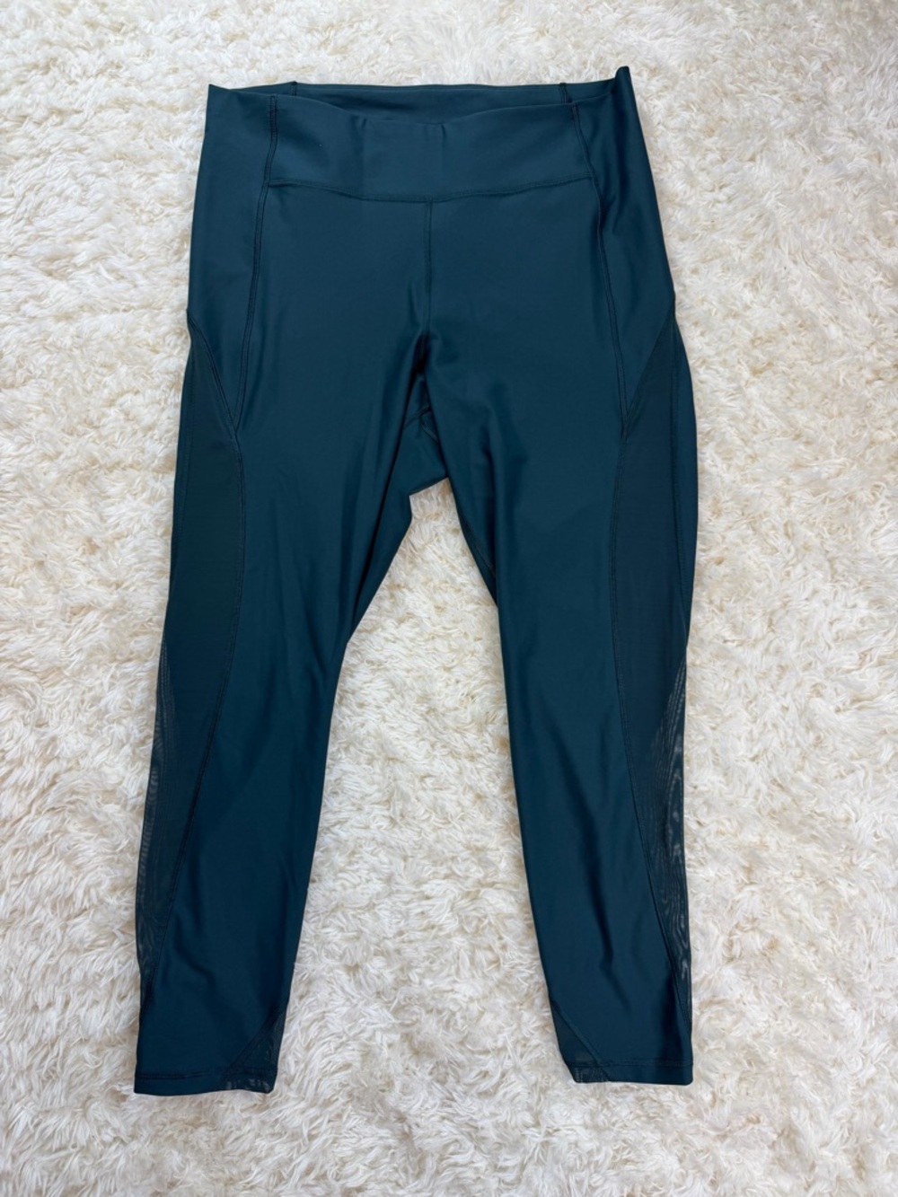 Old Navy Powersoft Mesh Dark Teal High-rise Leggings XL